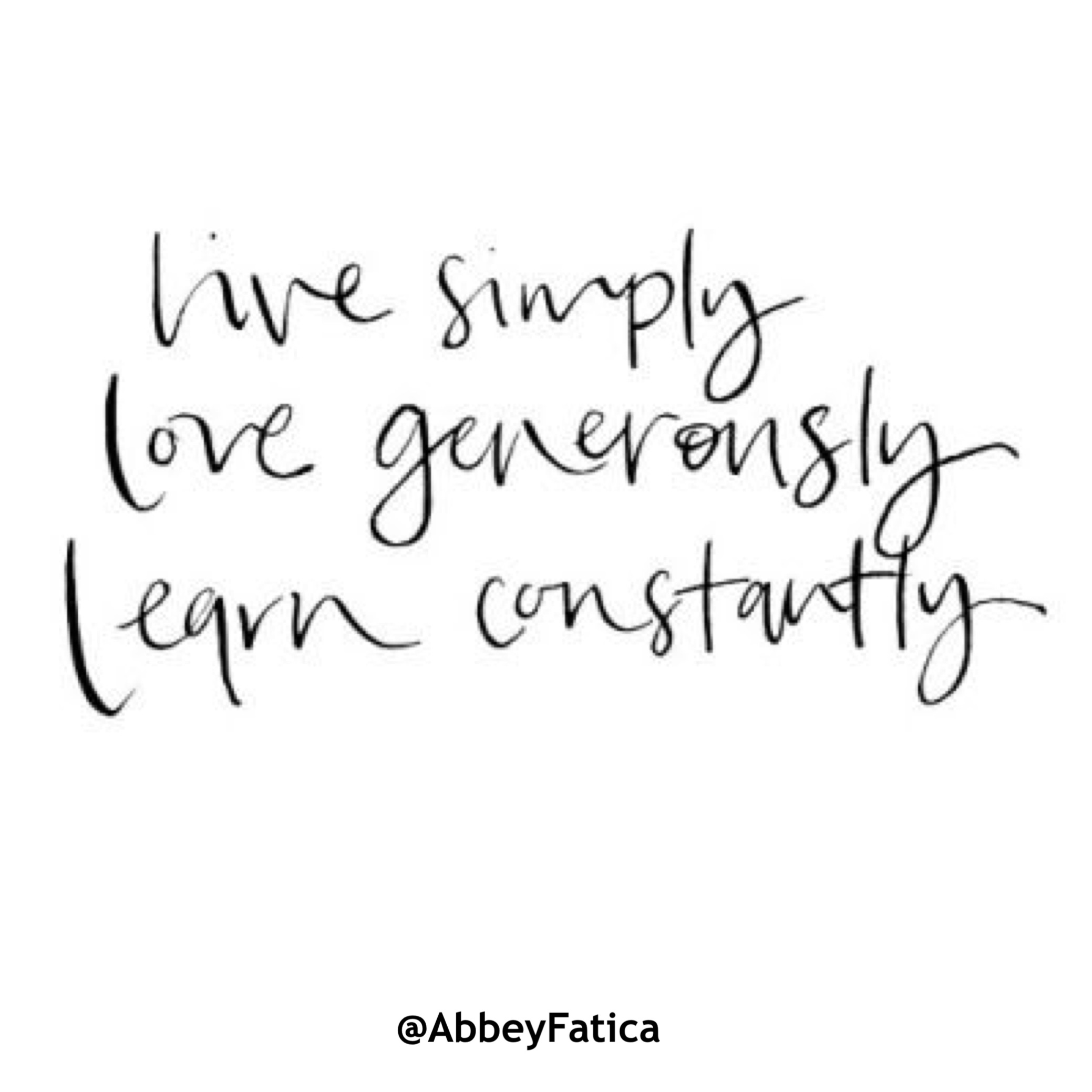 I am grateful for…a life of simplicity